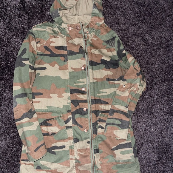 Army fatigue slightly long jacket - Picture 2 of 3